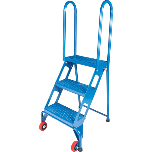 &eacute;chelle pliante portative, 3 marches, Perfor&eacute;, Hauteur 30" Equipex