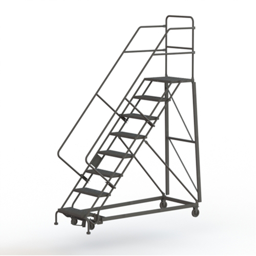 &eacute;chelles robustes en angle de s&eacute;curit&eacute;, 8 marches, Perfor&eacute;, Inclinaison 50°, Hauteur 80" Equipex