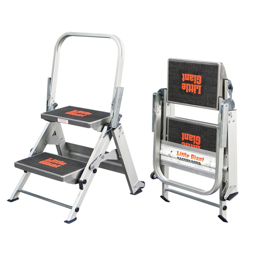 Safety Stepladder, 1.5', Aluminum, 300 lbs. Capacity, Type 1A Equipex