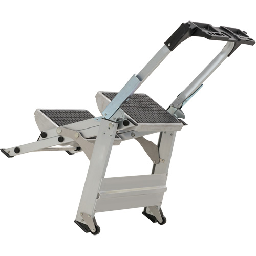 Tilt & Roll Step Stool Ladder, 2 Steps, 23" x 21" x 34.50" High Equipex