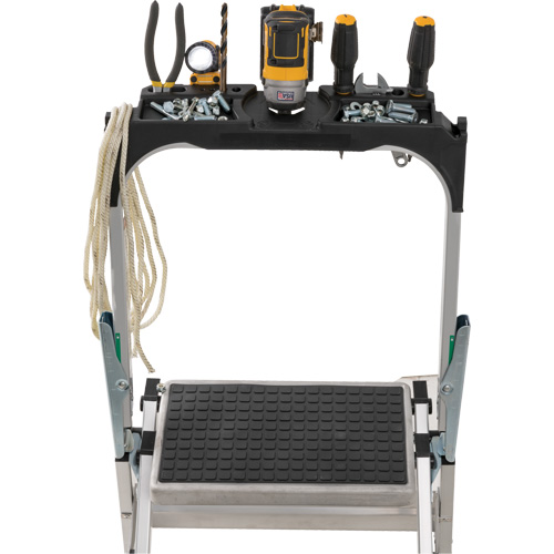 Tilt & Roll Step Stool Ladder, 4 Steps, 44.25" x 22.13" x 59" High Equipex