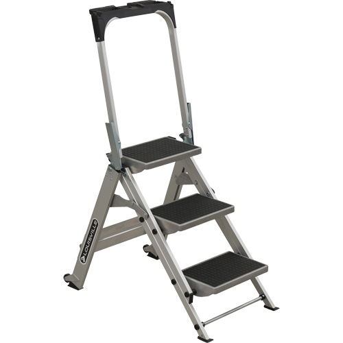 Tilt & Roll Step Stool Ladder, 3 Steps, 34" x 22" x 50.75" High Equipex