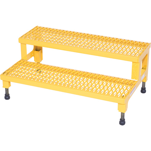 Plate-forme ajustable Step-Mate, 2 marche(s), 36-3/16" la x 22-7/8" lo x 15-1/4" h, Capacit&eacute; 500 lb Equipex