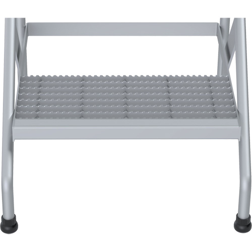 Aluminum Step Stand, 2 Step(s), 22-13/16" W x 24-9/16" L x 20" H, 500 lbs. Capacity Equipex