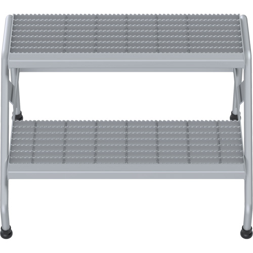 Escabeau en aluminium, 2 marche(s), 32-13/16" la x 24-9/16" lo x 20" h, Capacit&eacute; 500 lb Equipex