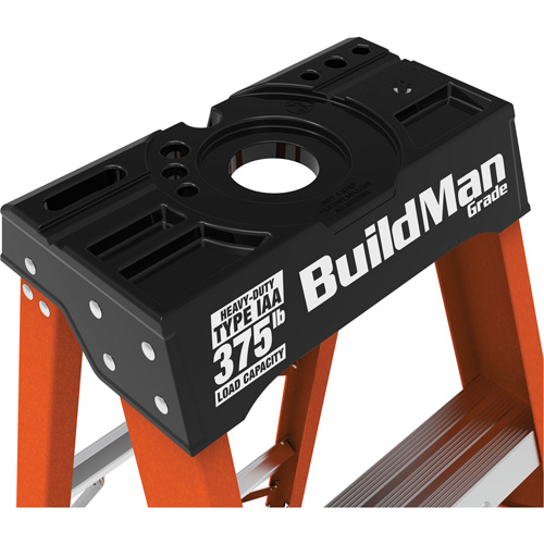 Step Ladder, 6', Fibreglass, 375 lbs. Capacity, Type 1AA Equipex