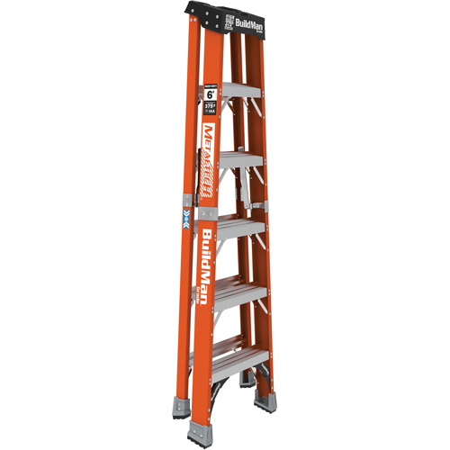 Step Ladder, 6', Fibreglass, 375 lbs. Capacity, Type 1AA Equipex