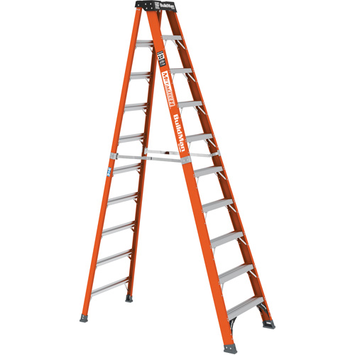 Step Ladder, 10', Fibreglass, 375 lbs. Capacity, Type 1AA Equipex
