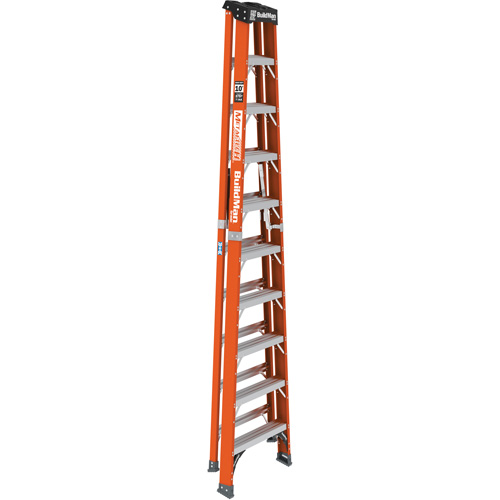 Step Ladder, 10', Fibreglass, 375 lbs. Capacity, Type 1AA Equipex