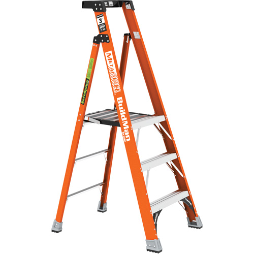 Safespace Platform Step Ladder, 3', 300 lbs. Cap. Equipex