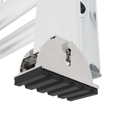 Jobsite Series Extension Ladder, 225 lbs. Cap., 24' H, Grade 2 Equipex