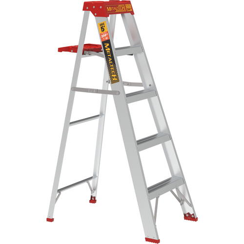 Step Ladder with Paint Tray, 5', Aluminum, 200 lbs. Capacity, Type 3 Equipex