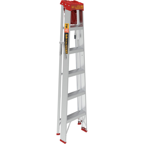 Step Ladder with Paint Tray, 6', Aluminum, 200 lbs. Capacity, Type 3 Equipex