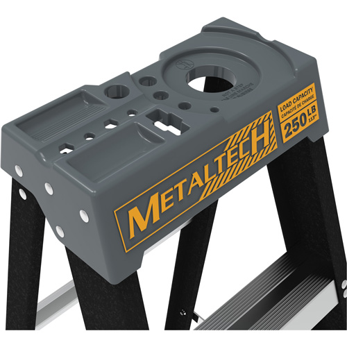 Step Ladder with Paint Tray, 8', Fibreglass, 250 lbs. Capacity, Type 1 Equipex