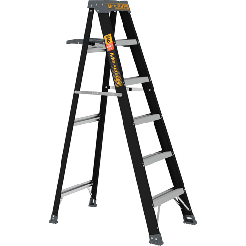 Step Ladder with Paint Tray, 6', Fibreglass, 250 lbs. Capacity, Type 1 Equipex