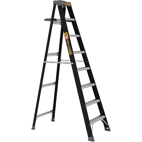 Step Ladder with Paint Tray, 8', Fibreglass, 250 lbs. Capacity, Type 1 Equipex