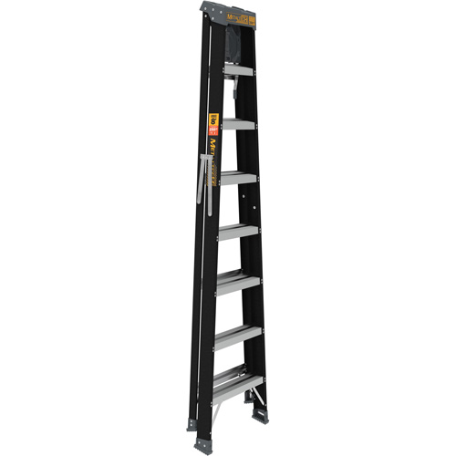 Step Ladder with Paint Tray, 8', Fibreglass, 250 lbs. Capacity, Type 1 Equipex