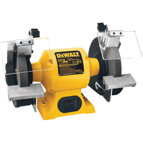 Heavy-Duty Bench Grinder, 8" Wheel Diameter, 3/4 HP, 3600 RPM Equipex