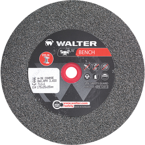 Bench Grinding Wheels, 7" x 1", 1" Arbor, 1 Equipex