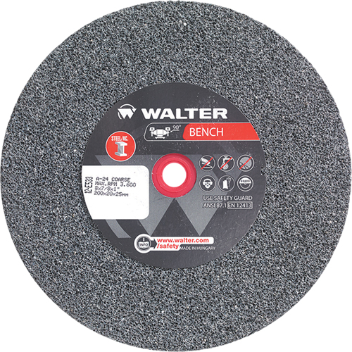 Bench Grinding Wheels, 8" x 7/8", 1" Arbor, 1 Equipex