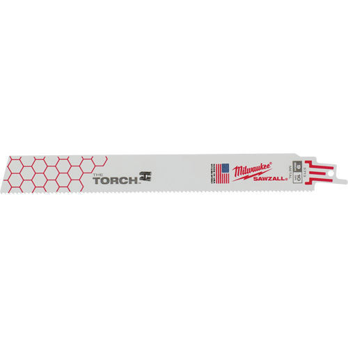 The Torch Sawzall&reg; Blades, Bi-Metal, 10 TPI, 9" L x 1" W Equipex