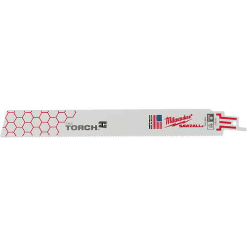 The Torch Sawzall&reg; Blade, Bi-Metal, 14 TPI, 9" L x 1" W Equipex