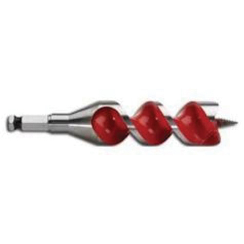 Ship Auger Drill Bit, 1-3/8" Diameter, 4" Flute, 7/16" Hex Shank Equipex