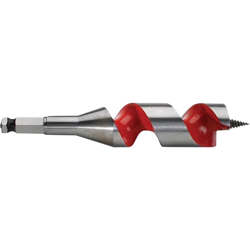 Ship Auger Bit, 1-1/2" Diameter, 3" Flute, 7/16" Hex Shank Equipex