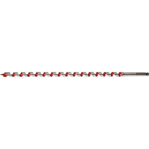Longue m&egrave;che h&eacute;licoidale pour perceuse, Diam&egrave;tre de 11/16", Cannelure 15", Tige 7/16" hexagonal Equipex
