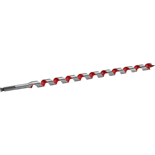 Ship Auger Drill Bit, 13/16" Diameter, 15" Flute, 7/16" Hex Shank Equipex