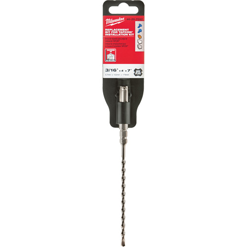 2-Cutter Masonry Drill Bit, 3/16", SDS-Plus Shank, Carbide Equipex