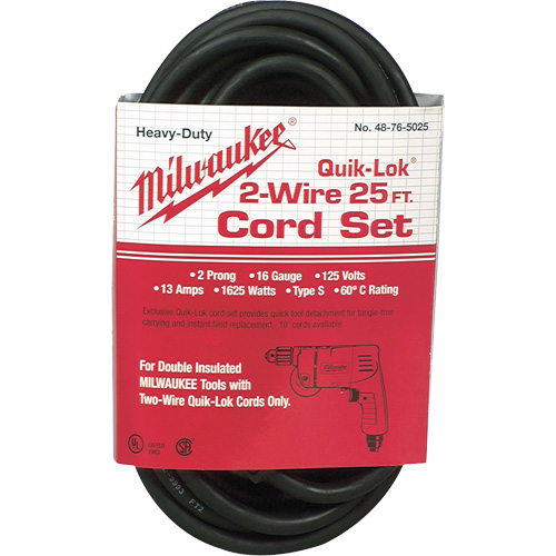 2-Wire Quik-Lok&reg; Cord Equipex