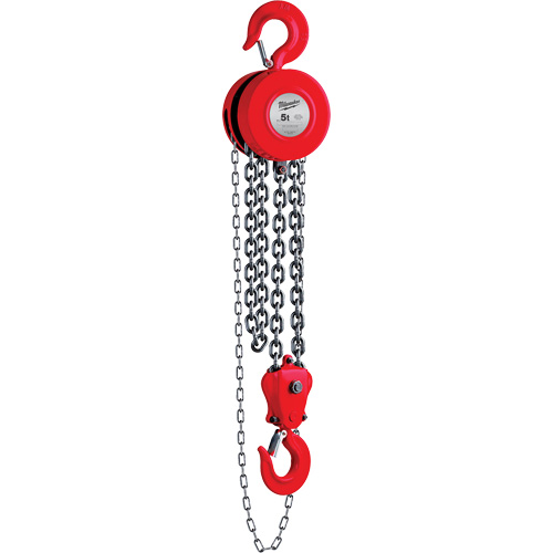 Chain Hoist, 8' Lift, 11023 lbs. (5 tons) Capacity Equipex