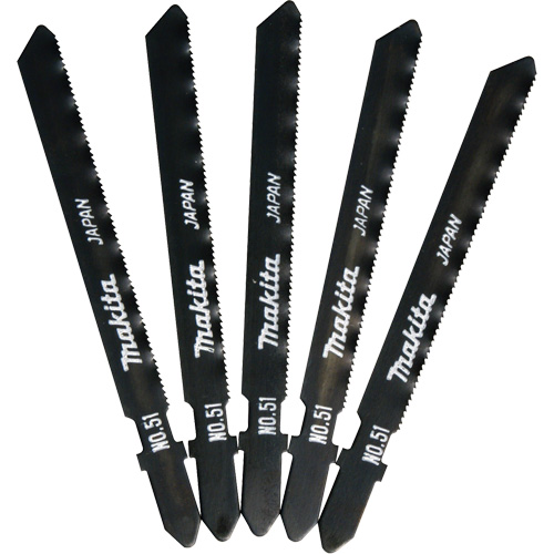 Lame de scie sauteuse, Acier rapide, Tige en T, 3-1/2" lo, 24 dents par pouce Equipex