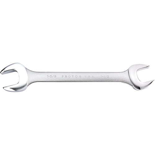 Open-End Wrench, 1-1/2" x 1-5/8", Satin Equipex