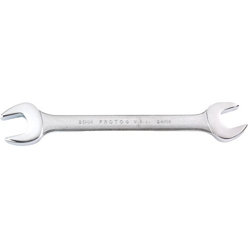 Open-End Wrench, 24 mm x 26 mm, Satin Equipex