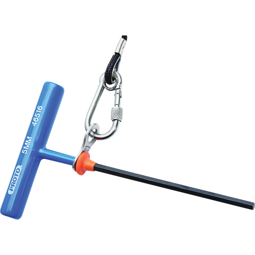 Hex Key - Metric, Hex End, 2.5 mm x 6" L, T Handle Equipex