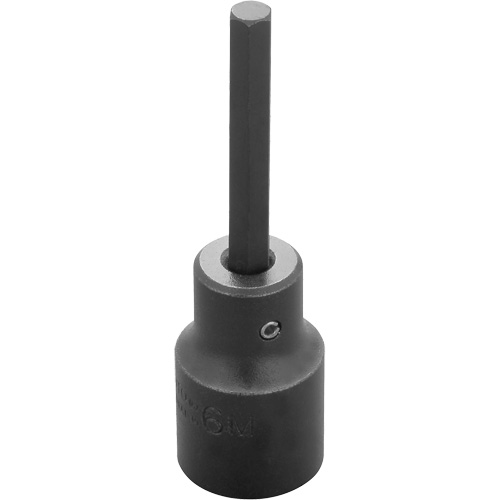 Embout &agrave; ins&eacute;rer, Hexagonale, 6 mm x 3-1/4" lo, Prise 1/2" Equipex