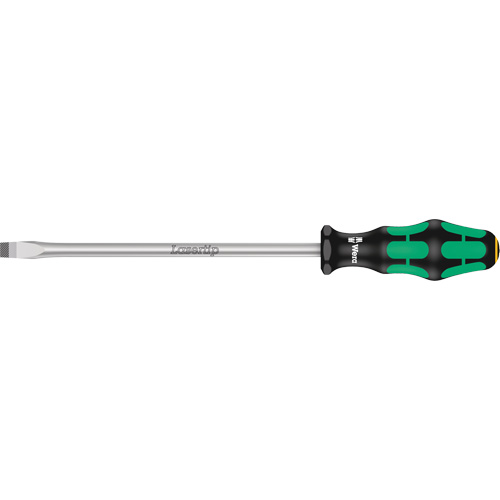 Tapered Slotted Screwdriver, 3/8", 12" L, Plastic Handle Equipex
