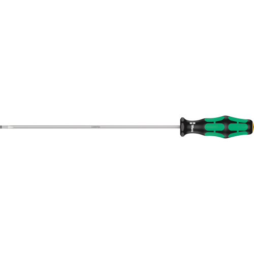 Tournevis &agrave; fente, Tige de 3,5 mm, Ronde, 11-1/16" lo, Prise en Plastique Equipex
