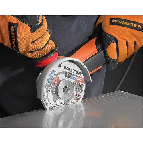 Meule &agrave; tronçonner Zip One, 5" x 1/32", Arbre de 7/8", Type 1, Alumine de zirconium, 12 200 Tr/min Equipex