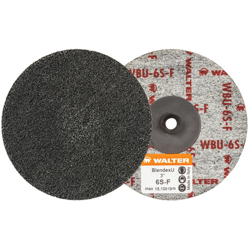 Twist Blendex U Discs, 3" Dia., Super Fine Grit, Silicon Carbide Equipex
