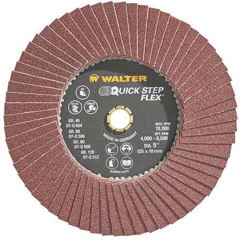 QUICK-STEP FLEX, 5" x Type 29, 80 Grit, Aluminum Oxide Equipex
