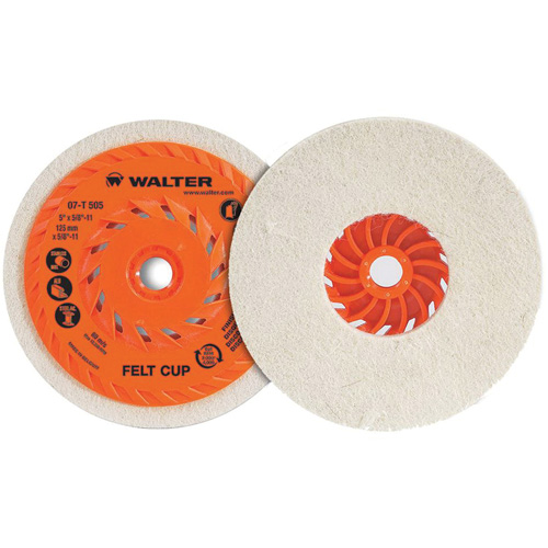 Cup Polishing Disc, 5" Dia. Equipex