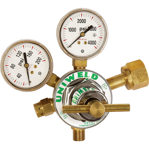 D&eacute;tendeur &agrave; simple d&eacute;tente de gamme moyenne, Oxyg&egrave;ne, Entr&eacute;e CGA540 Equipex