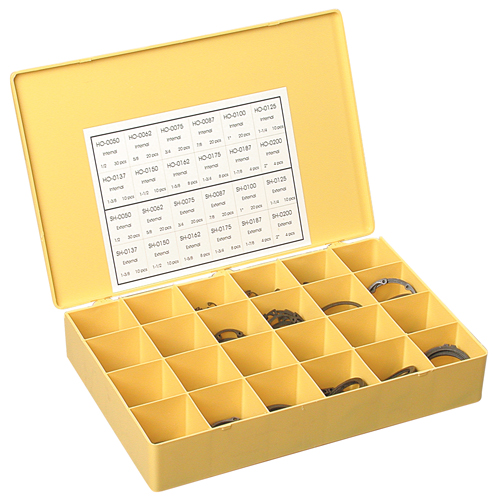 Assortiments d'anneaux de retenue internes & externes Equipex