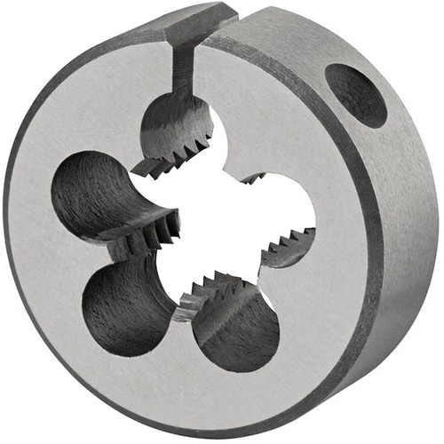 Fili&egrave;re ajustable ronde, Filet de 1-1/4"-12, Acier rapide Equipex