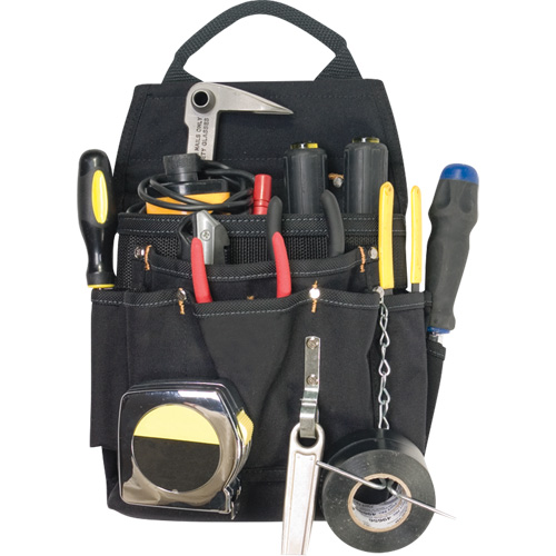 Porte-outils professionnels pour &eacute;lectricien, Porte-outil multiple, Polyester, 11 Poches Equipex