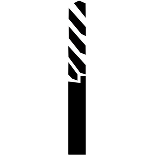 Through-Hole Carbide Tipped Drill, 1/4" Diameter Equipex