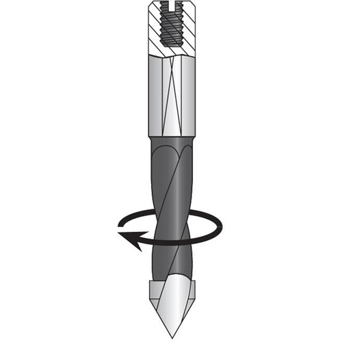 Through-Hole Carbide Tipped Drill, 8 mm Diameter Equipex